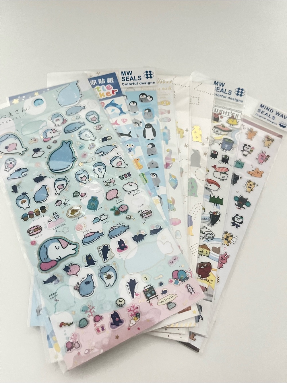 cute japanese sticker sheets lot